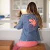 Painted Fashion - Octopus On Blue Denim
